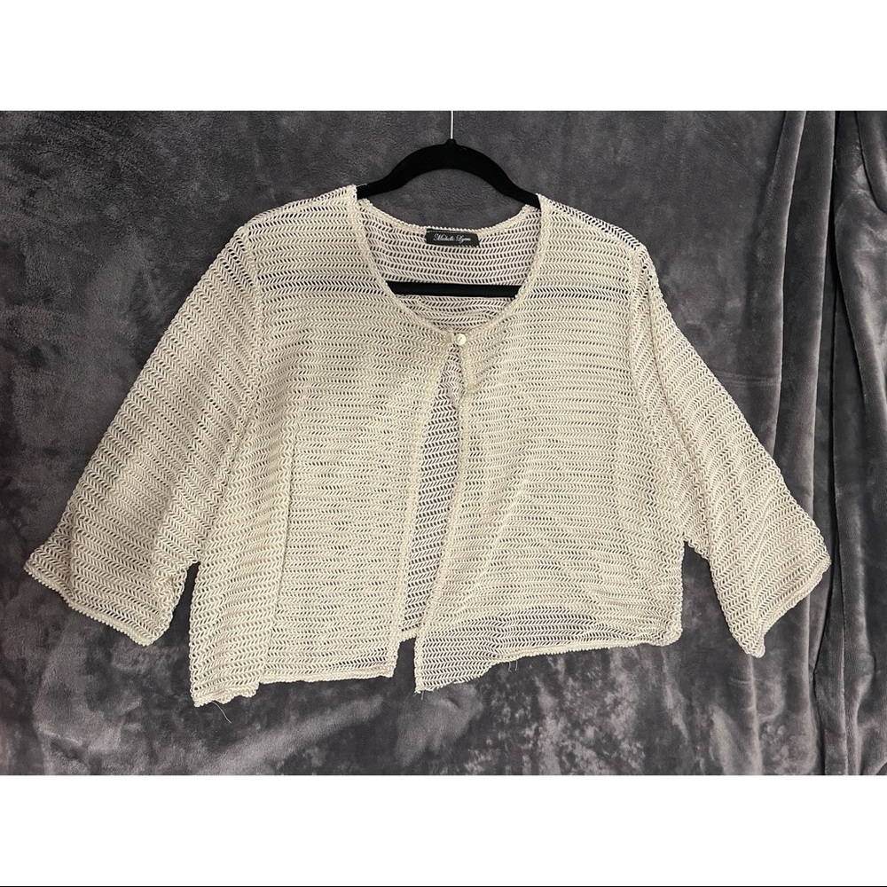 One Size Cream Michelle Lynn Cardigan